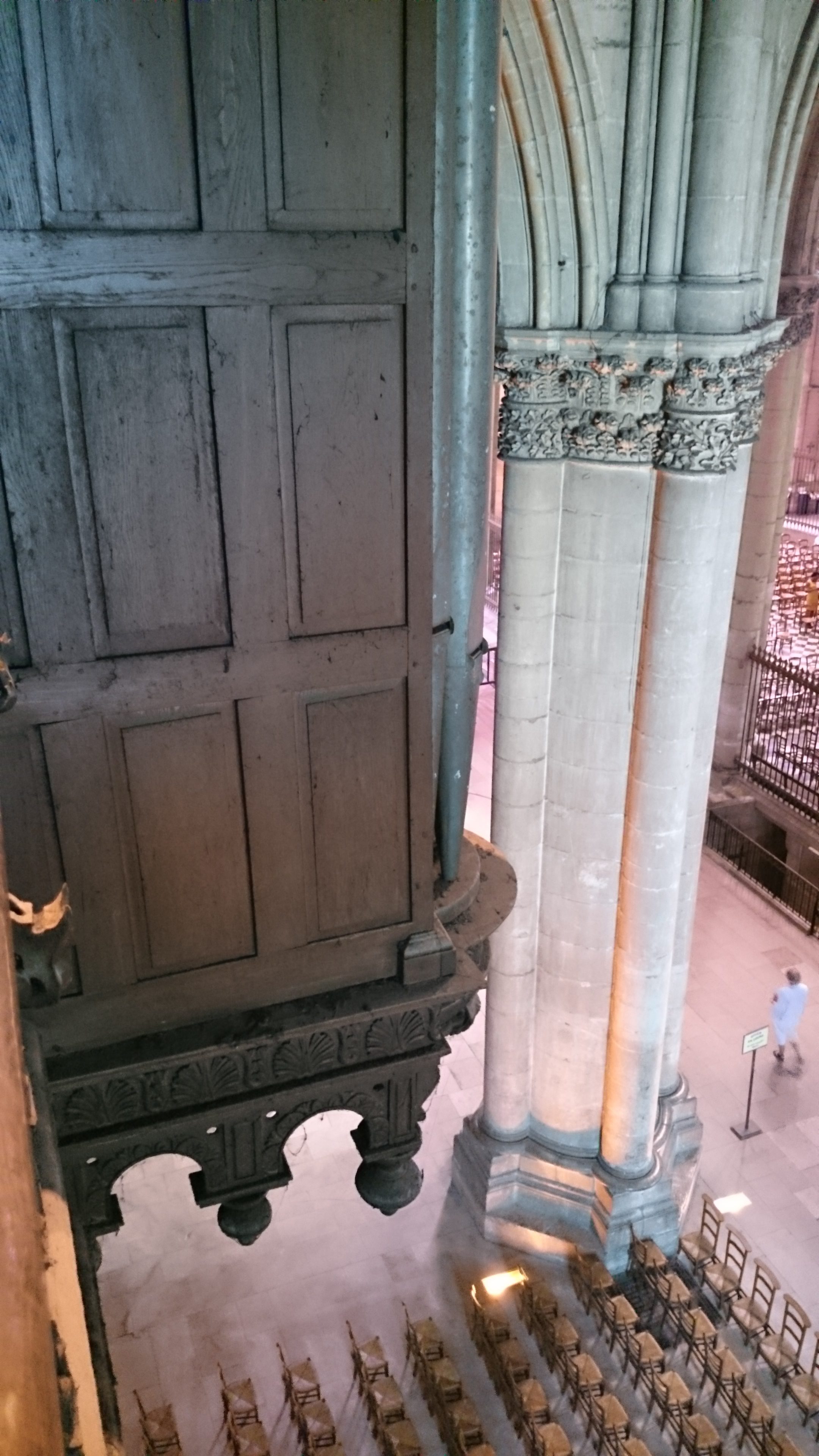 positif de dos de l'orgue de la cathédrale de Reims