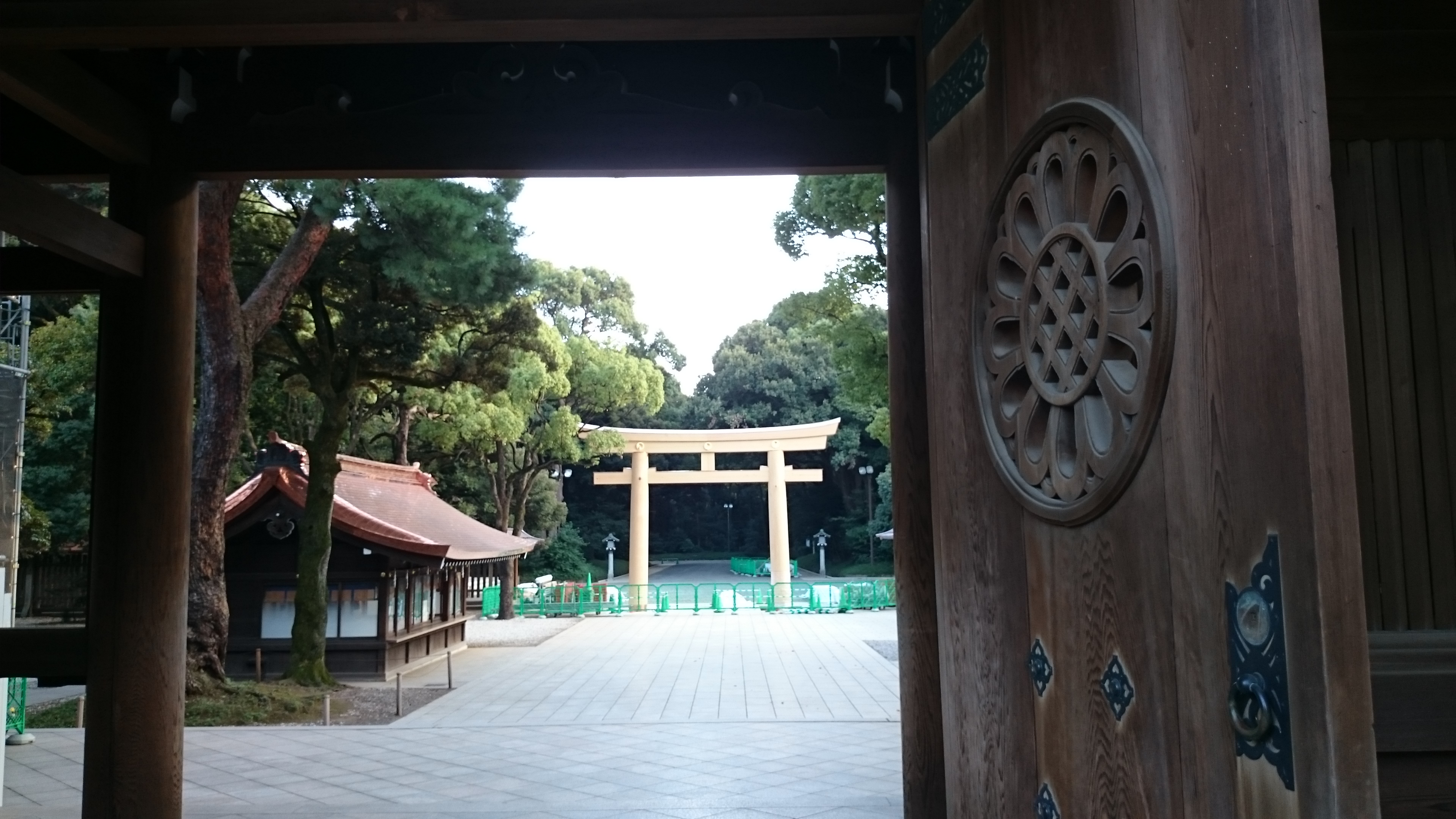 temple, parc sanctuaire meiji-jingu, Tokyo, Japon